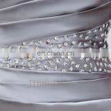 Hot Sale 2017 Long Cheap Bridesmaid Dresses Strapless Lace-up Back Mermaid Evening Dresses Beaded Ctystals Prom Dresses thumbnail-6