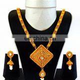 Gold Plated Laxmi Coin Jewellery-Indian Traditional Jewellery Set -Long Rani Haar Harem Necklace thumbnail-2