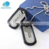 Custom High Quality Cheap Laser Engraved Black Dog Tags New Antique Silver Metal Military Dog Tag thumbnail-3