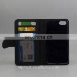 PU Leather Clamshell Wallet Card Slot Sublimation Blank Leather Phone Case for IPhone 7 thumbnail-3