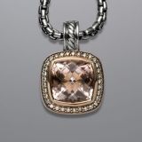 Designs Inspired DY Rose Gold Silver 11mm Rose Cubic Zircon Albion Enhancer