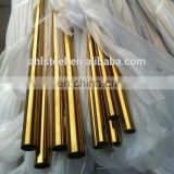 Polished Rosed Gold Color Stainless Steel Pipes for decor