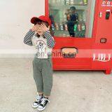 C1018/Spring False Two Piece High Quality Wholesale Fashionable t Shirt Girls Boutique Kids Top thumbnail-3