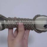 Durable Handmade Knitted Dumbbell Large Pet Toys Dog thumbnail-1