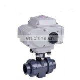 4-20ma Valve 220v BSP NPT CTB-005 50NM 12v Dn50 63mm Plastic Industrial 4-20ma Motorized Flow Control Valves