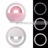 Shenzhen Supplier Wholesale RK12 36 LED Rechargeable Battery Beauty Selfie Ring Light Lamp for Mobile Phone thumbnail-5