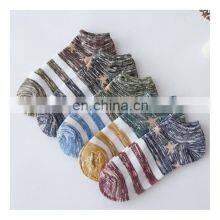 10Pcs=5 Pairs New 2020 Men Short Socks Vintage Nation Style Casual Ankle Fashion Socks Men Men's Low Cut Absorb Sweat Male Boat thumbnail-3