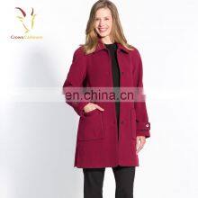 100% Cashmere Coats Ladies Winter Cashmere Coat Women thumbnail-2