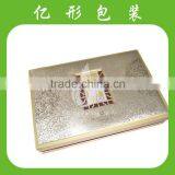 YiXing portable leather cosmetic box manufacturer fashion layout leather gift box