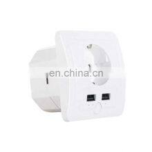 Luxury Home Remote Control Single Port Mini Controlled Outlet App Controls Wall WiFi Smart Socket thumbnail-3