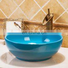 Solid Color Glazed Ceramic Wash Basin of Bathroom thumbnail-4