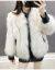 Fur Coat Female 2021 New Haining Imitation Fox Fur Fur Coat Female Short Stand Collar Loose Thin Coat Winter Fur Integrated Motorcycle Short Coat Baseball Jacket Maomai thumbnail-2