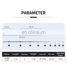 Новая углеродная рыбацкая удочка для джиггинга 1,7 м. Удочка для джиггинга и рыбалки с лодки thumbnail-3