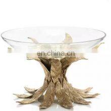 Glass & Metal Orchid Bowl thumbnail-2