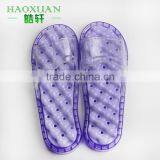 PVC Bathroom New Design Massage Slippers Plastic Anti-slip Sandal Indoor Slipper thumbnail-1