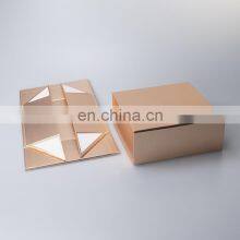 KALI Printed Cardboard Folding Paper Carton Packaging Clothing Shipping Luxury Custom Magnetic Foldable Gift Box With Ribbon thumbnail-3