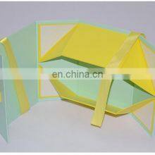 Logo Printed Cube Bottle Perfume Flip Top Design Magnet Adhesive Folding Gift Box Vial Ribbon thumbnail-3