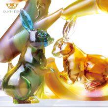 Chinese New Year Crystal Gift Boxes Feng Shui Statue Modern Office Decoration for Desk thumbnail-3