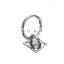 JRSGS Customized High Quality 304/316 Stainless Steel Marine Grade Hardware Square Eye Plate With Ring thumbnail-5
