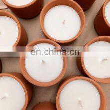 Private Label Custom Home Decoration Clay Ceramic Soy Wax Long Lasting Scented Candle Unique Scented Candle thumbnail-4