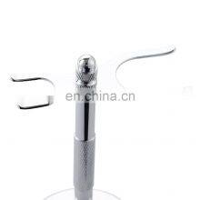 Men Stainless Steel Metal Shaving Brush and Razor Holder Shaving Stand thumbnail-4
