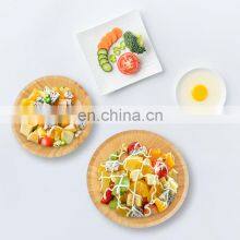 Cheap 100% Natural Round Salad Bowl Bamboo Wooden Bowl Set thumbnail-5