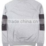 Sweatshirt With Patch/custom Design Sweatshirt With Patch/skin Fitted Leather Patch Sweatshirt thumbnail-3