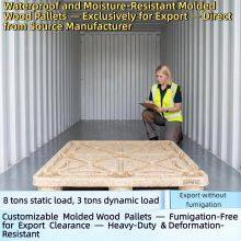 Standard / Non-Standard Molded Wood Pallets Dynamic Load 3T 3 Tons Exempt From Export Quarantine thumbnail-3