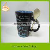 LJ-4227 porcelain black mugs cups