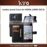 Litchi Pattern Leather Wallet Flip Stand Pouch Cover Case For Microsoft Lumia 950 XL