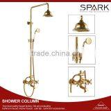 High Quality Bathroom Brass Antique Gold Shower Set Telephone Shower Set