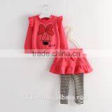 Sunny Girls Clothing Tops With Stripe Leggings 4 Colors Cartoon Sweet Girls Set thumbnail-3