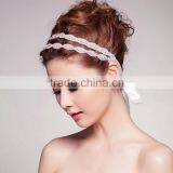 New Arrival Party and Event Crystal Applique Accessories , Lovely Embroidered Beaded Hair Accessories Supplier's Choice thumbnail-3