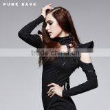 S-143 Black Leather Sexy Cool Lady Neck Garments Collar Accessory thumbnail-2