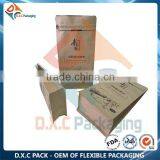 Food Packaging Kraft Paper Front Zipper Pouch For Guarana Powder thumbnail-4