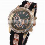 Lackingone Watch Women 4 Colors Fashion Relogio Feminino Silicone Watch Hot Selling Quartz-watch Women Rhinestone Women Watches thumbnail-4