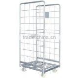 Hot Sale Foldable Metal Mesh Storage Roll Container Carts thumbnail-5