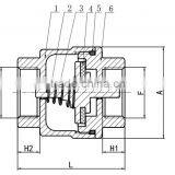 China Manufacturer Durable Hot Product Butterfly Check Valve Dn50 thumbnail-2