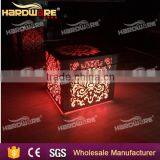 Hotel Lighting up Furniture Dining Room Table/crystal Dining Chair