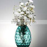 Home Decoration Clear Unique Art Flower Colored Glass Vase thumbnail-5