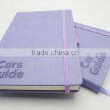 A5 Purple Thermo pu Embossed Logo Diary Note Book thumbnail-2