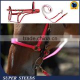 Horse Briddle with round raised browband and flash padded noseband