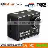 Newest 1.5inch High Speed Recording 30M Wifi Control 1080P 50m Waterproof 1080p Sport Action