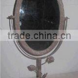 Vintage Chic Small Iron Standing Table Decorative Mirrors