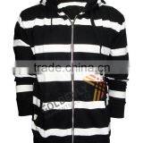 Fashion & hot sale style for Men's T/C fleece yarn dye stripes jacket