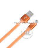 Colorful Soft TPE Transparent Flat Micro USB Cable for Mobilephone/tablet PC thumbnail-2