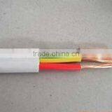 2 Core 3 Core Flexible Pvc Copper Flat Electric Cable Wire