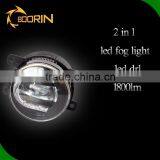 Automobile Tractor Car led fog light 9005 h11 3.5 inch white blue led daytime running light universal led fog light