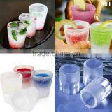 Silicone 4 Cup Shot Glass Mold Cool Shooters Ice Cube Tray Dishwasher Safe thumbnail-4