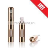 Custom unique own logo gold diamond cap lipgloss tube / case / packaging / container with window